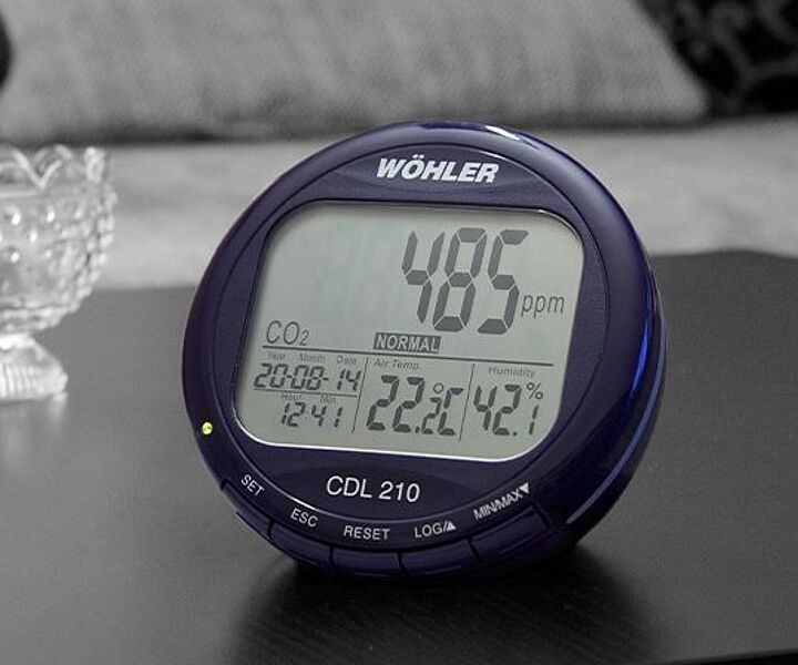 [Translate to France:] CO2 Messungen in Wohnräumen