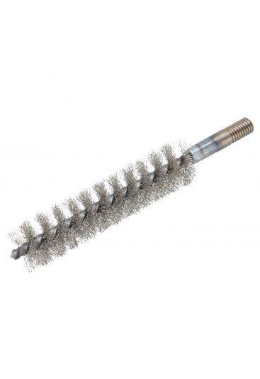 Ecouvillon cylindrique, inox ondulé,