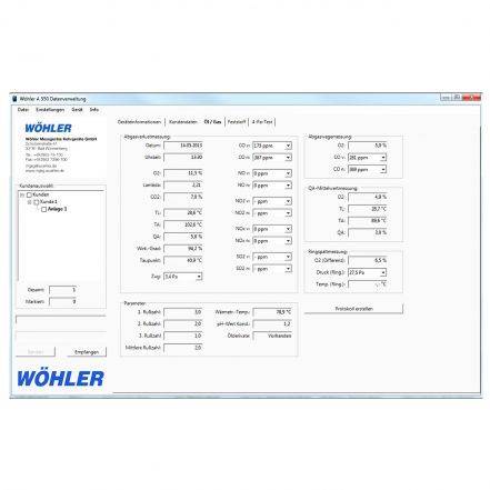 Logiciel Wöhler A 550 pour PC