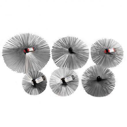 Kit de brosses, 2 couches, inox, M10, 