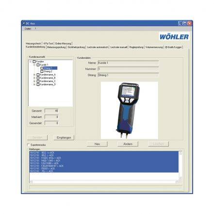 Logiciel Gamme Wöhler DC